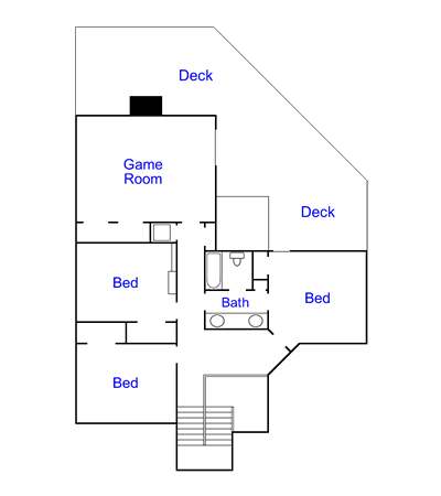 2008 Headwater floorplan, second floor