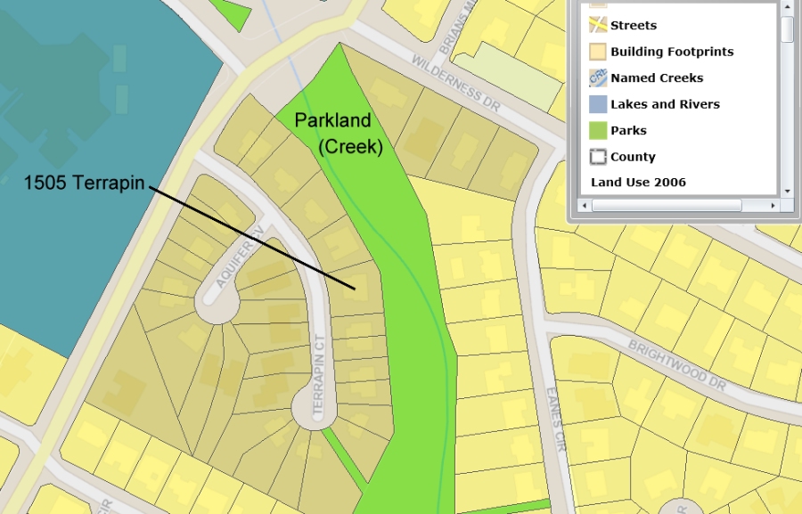 1505 Terrapin parkland map